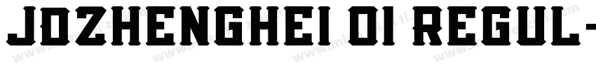 JDZhenghei 01 Regul字体转换